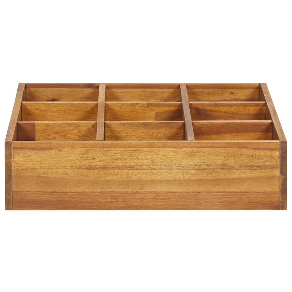 vidaXL Strat înălțat de grădină verdețuri, 60x60x15 cm, lemn acacia vidaXL Strat înălțat de grădină verdețuri, 60x60x15 cm, lemn acacia