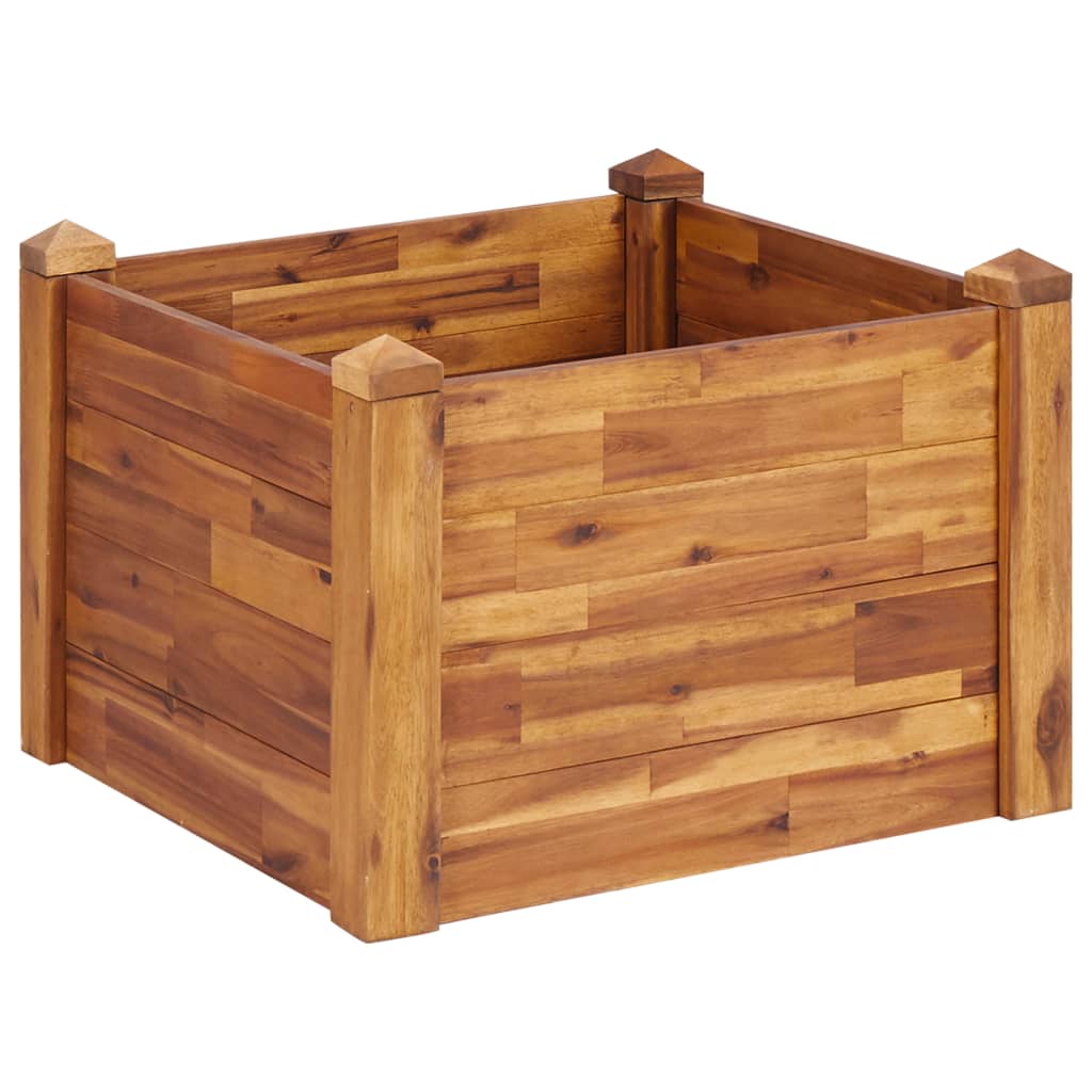 vidaXL Strat înălțat de grădină, 60x60x44 cm, lemn masiv de acacia vidaXL Strat înălțat de grădină, 60x60x44 cm, lemn masiv de acacia