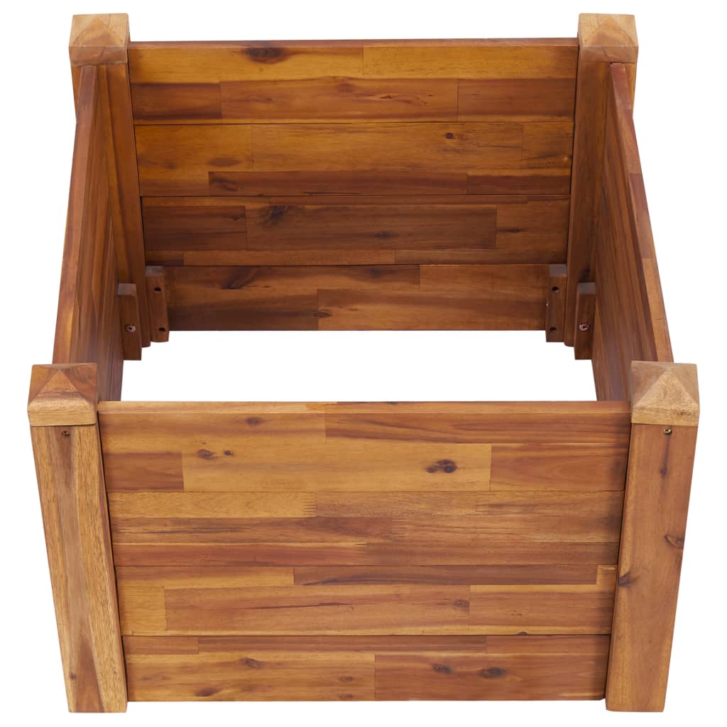 vidaXL Strat înălțat de grădină, 60x60x44 cm, lemn masiv de acacia vidaXL Strat înălțat de grădină, 60x60x44 cm, lemn masiv de acacia