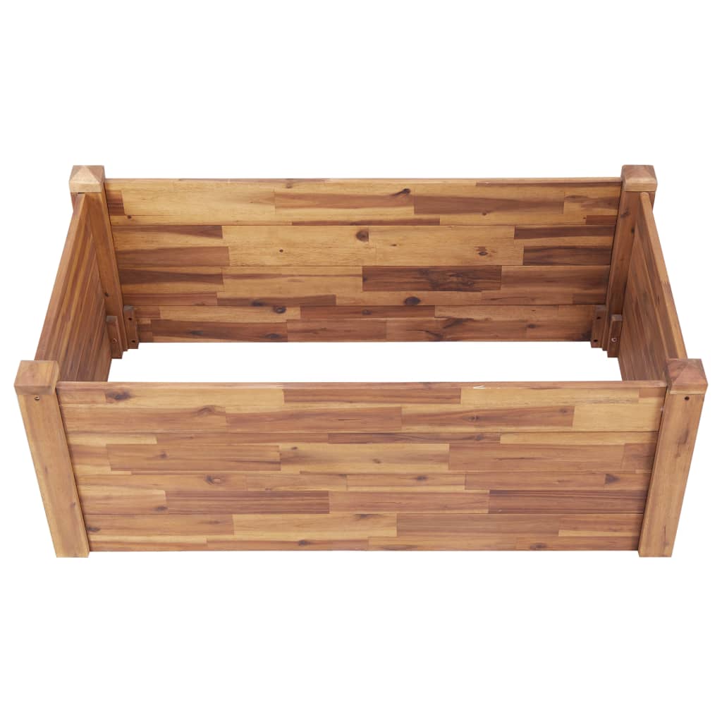 vidaXL Strat înălțat de grădină, 110x60x44 cm, lemn masiv de acacia