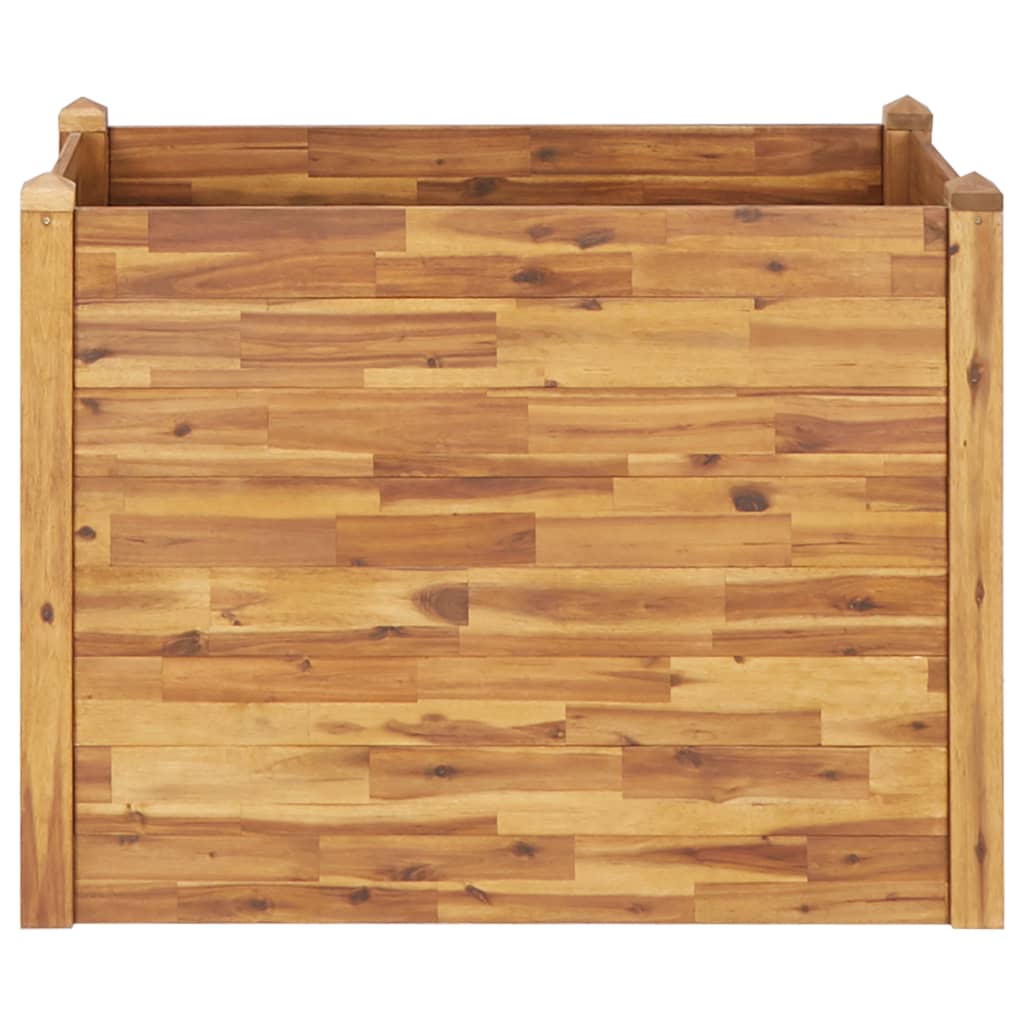 vidaXL Strat înălțat de grădină, 110x60x84 cm, lemn masiv de acacia