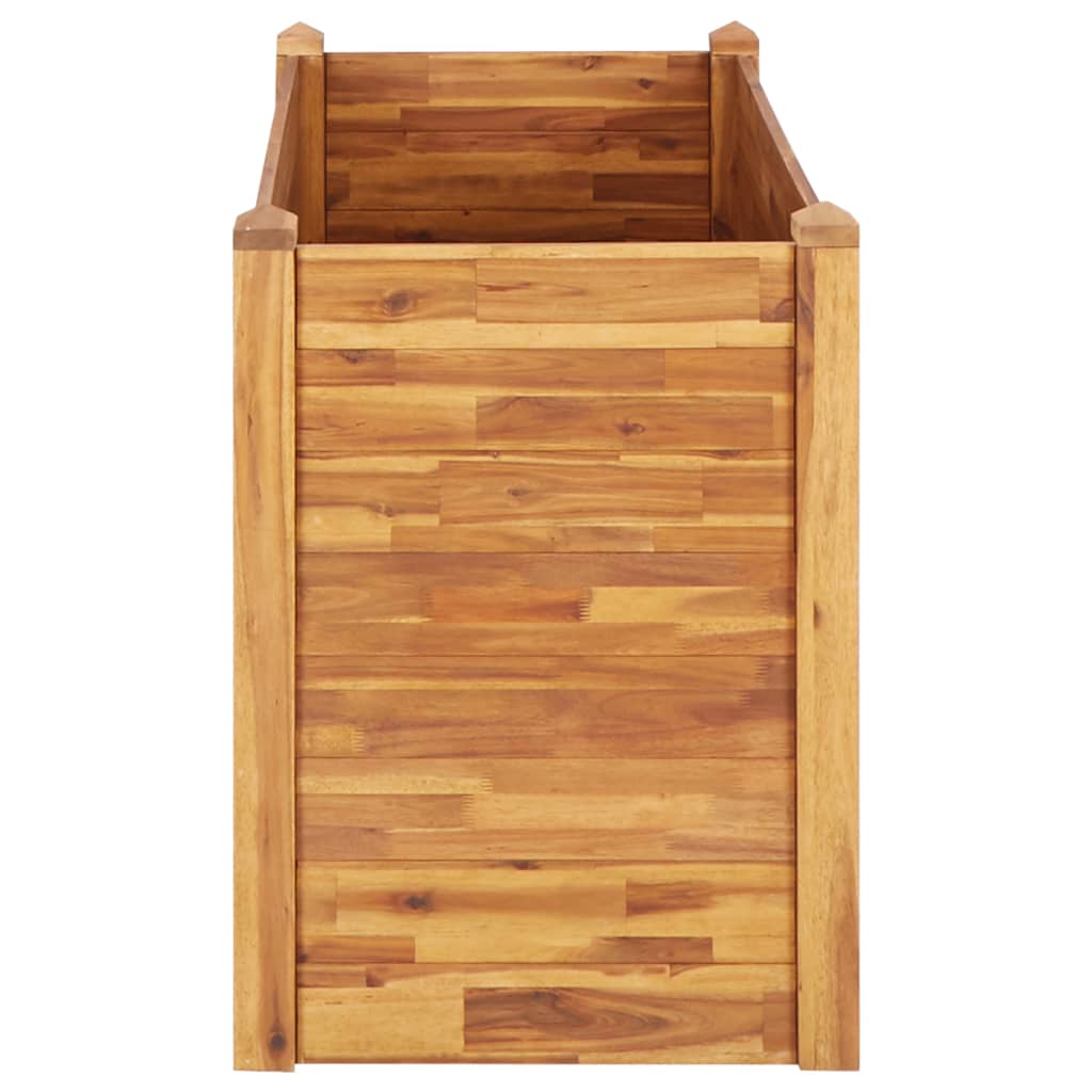 vidaXL Strat înălțat de grădină, 110x60x84 cm, lemn masiv de acacia