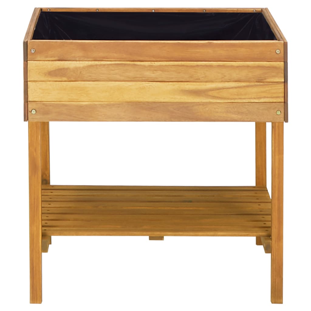 vidaXL Jardinieră înaltă, 78,5 x 58,5 x 78,5 cm, lemn masiv de acacia