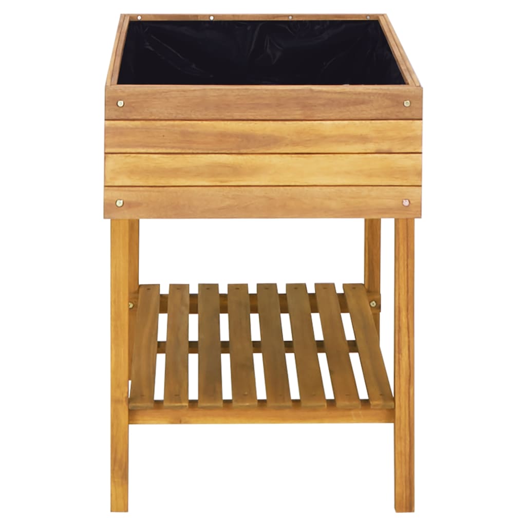 vidaXL Jardinieră înaltă, 78,5 x 58,5 x 78,5 cm, lemn masiv de acacia