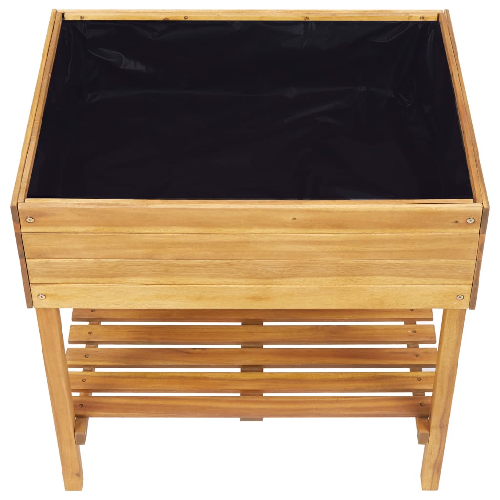 vidaXL Jardinieră înaltă, 78,5 x 58,5 x 78,5 cm, lemn masiv de acacia