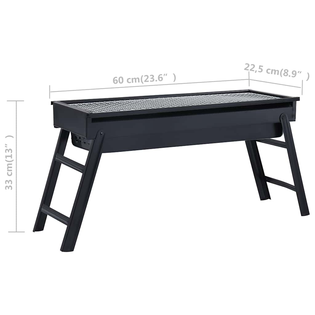vidaXL Grătar de camping portabil, 60 x 22,5 x 33 cm vidaXL Grătar de camping portabil, 60 x 22,5 x 33 cm