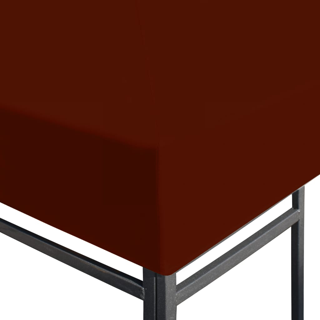vidaXL Acoperiș pentru pavilion, 310 g/m², cărămiziu, 3 x 4 m