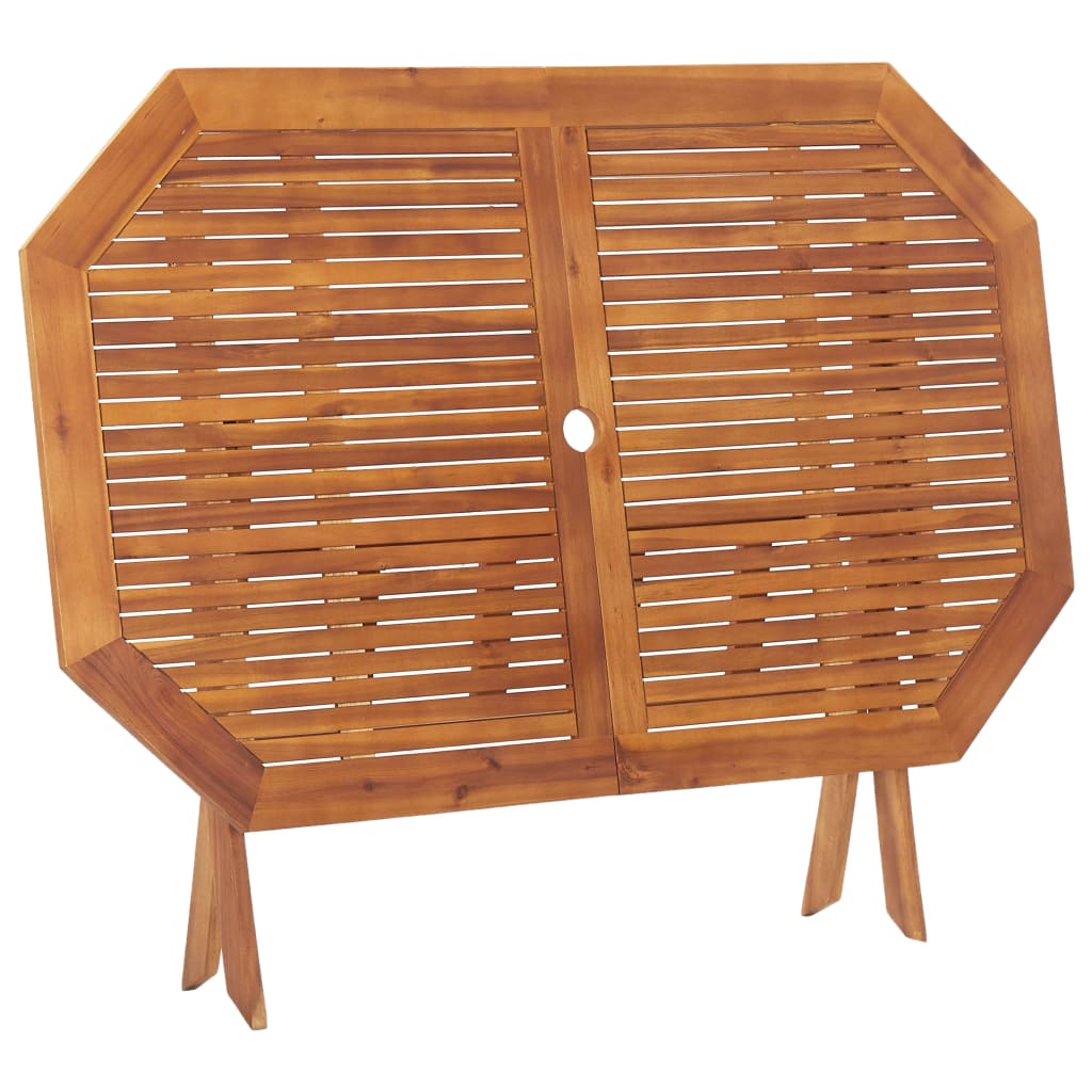 vidaXL Masă de grădină pliabilă, 135x85x75 cm, lemn masiv de acacia
