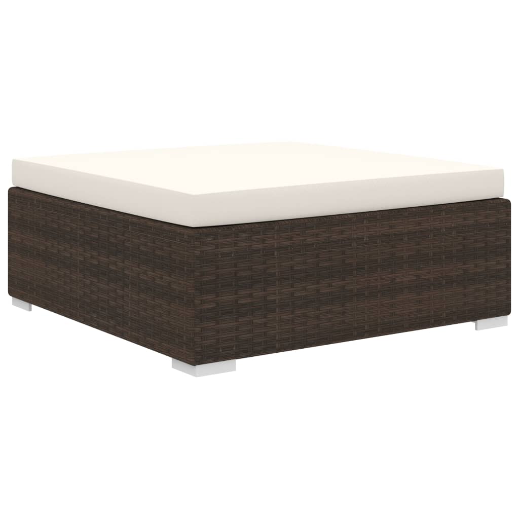 vidaXL Set mobilier de grădină cu perne, 8 piese, maro, poliratan vidaXL Set mobilier de grădină cu perne, 8 piese, maro, poliratan