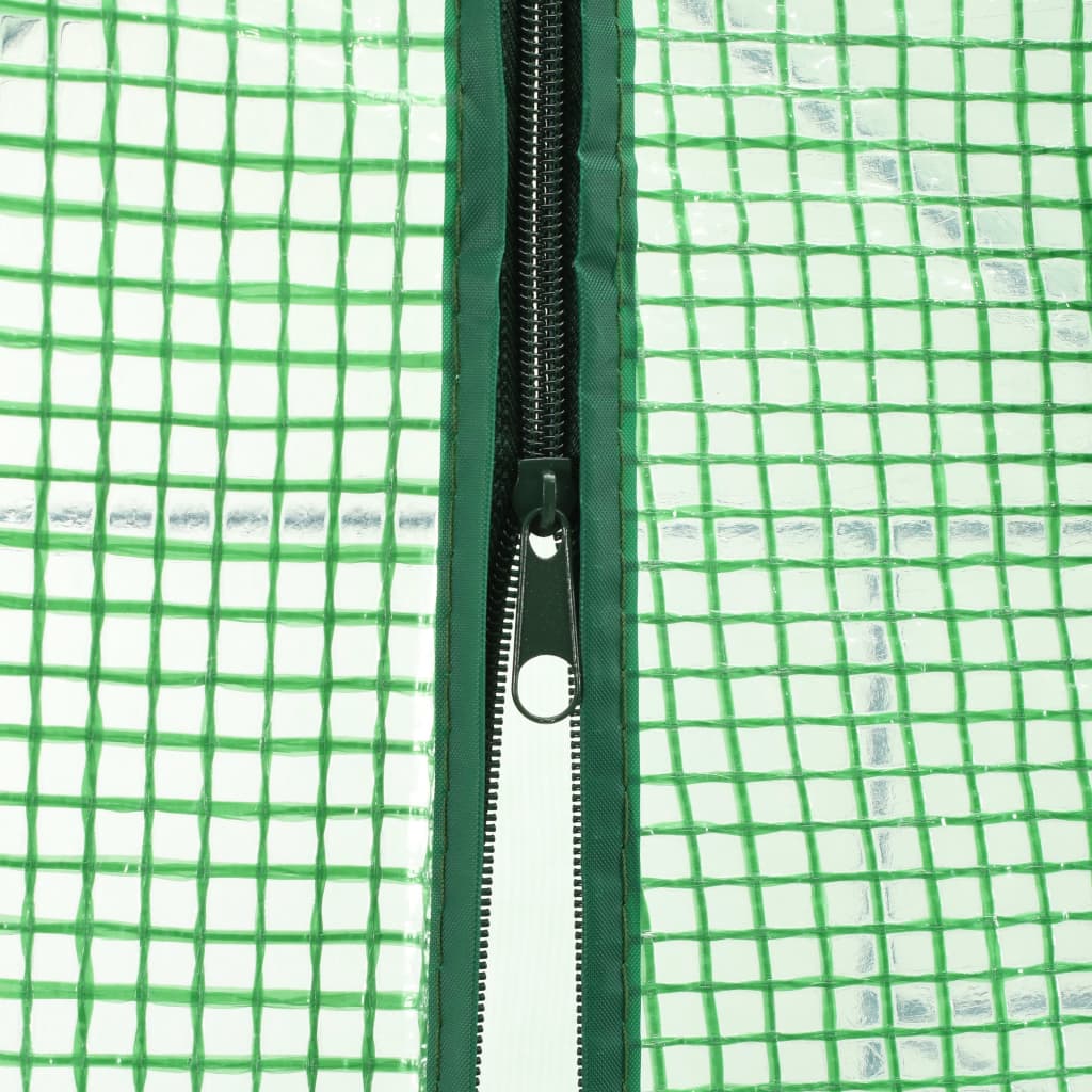 vidaXL Seră înaltă cu 12 rafturi, 143 x 214 x 196 cm, oțel vidaXL Seră înaltă cu 12 rafturi, 143 x 214 x 196 cm, oțel