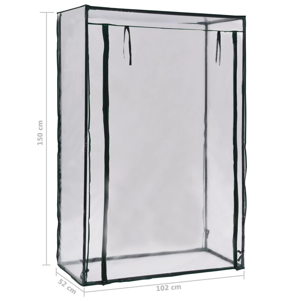 vidaXL Seră de roșii, 102 x 52 x 150 cm