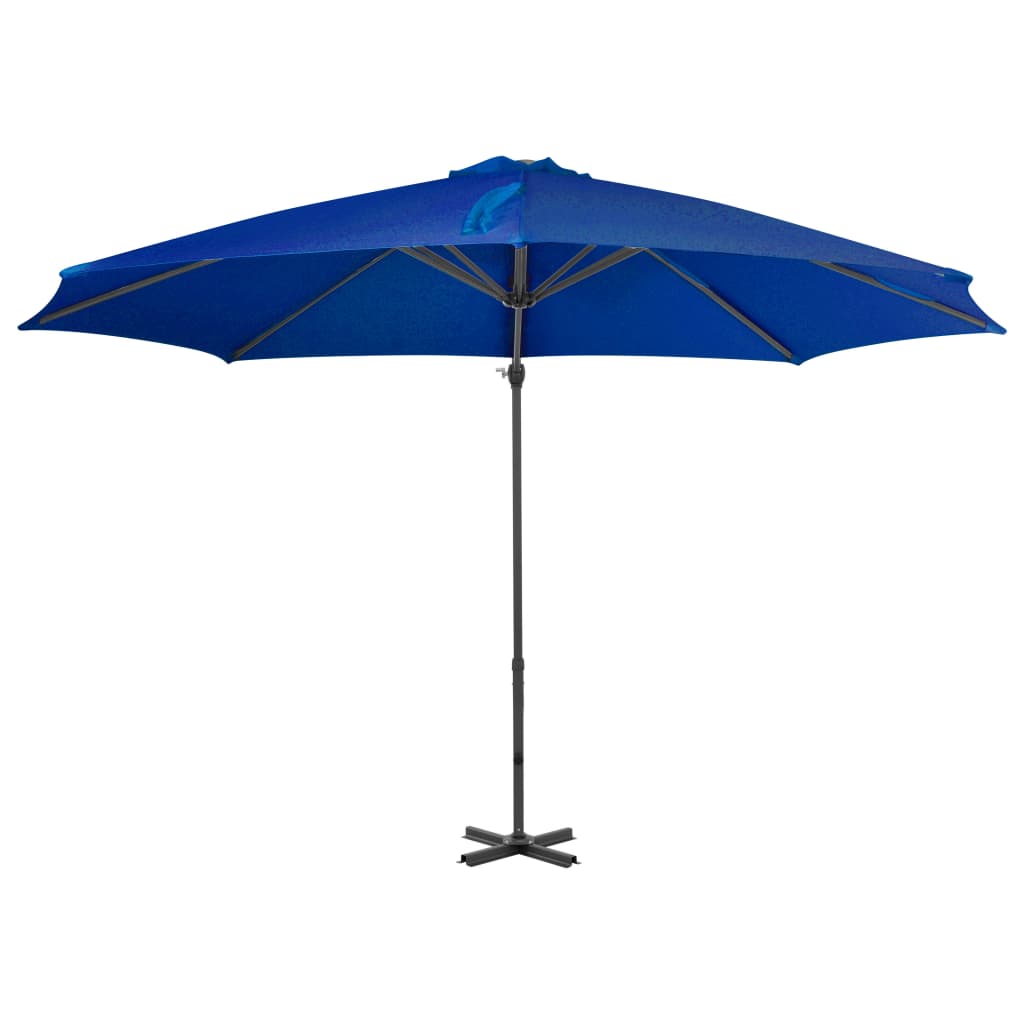 vidaXL Umbrelă în consolă, stâlp din aluminiu, albastru azur, 300 cm vidaXL Umbrelă în consolă, stâlp din aluminiu, albastru azur, 300 cm