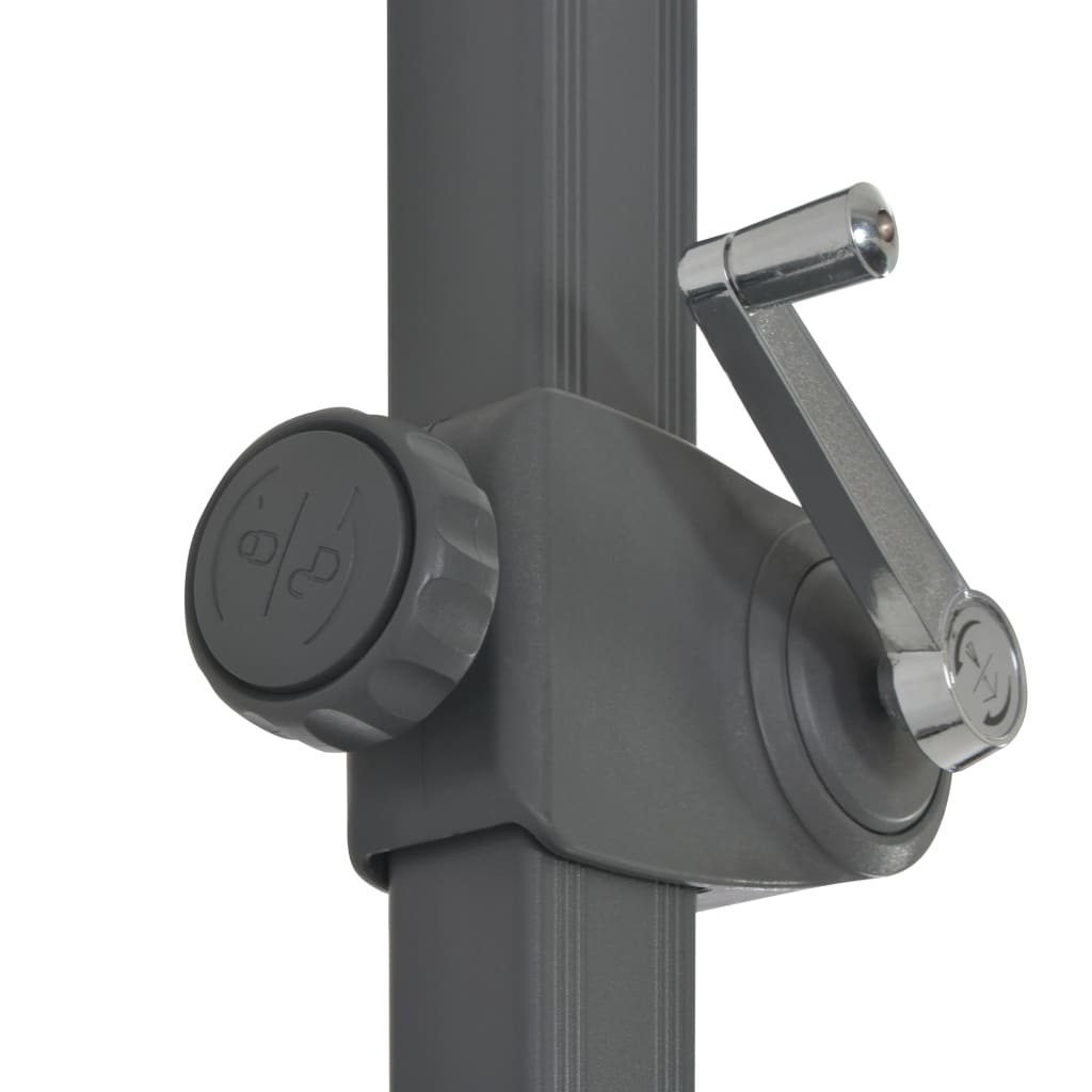 vidaXL Umbrelă în consolă, stâlp din aluminiu, albastru azur, 300 cm vidaXL Umbrelă în consolă, stâlp din aluminiu, albastru azur, 300 cm