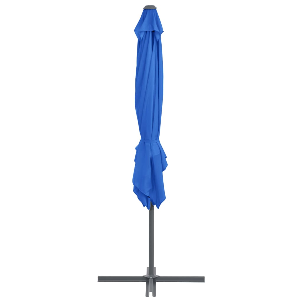 vidaXL Umbrelă în consolă, stâlp din oțel, albastru azur, 250x250 cm vidaXL Umbrelă în consolă, stâlp din oțel, albastru azur, 250x250 cm
