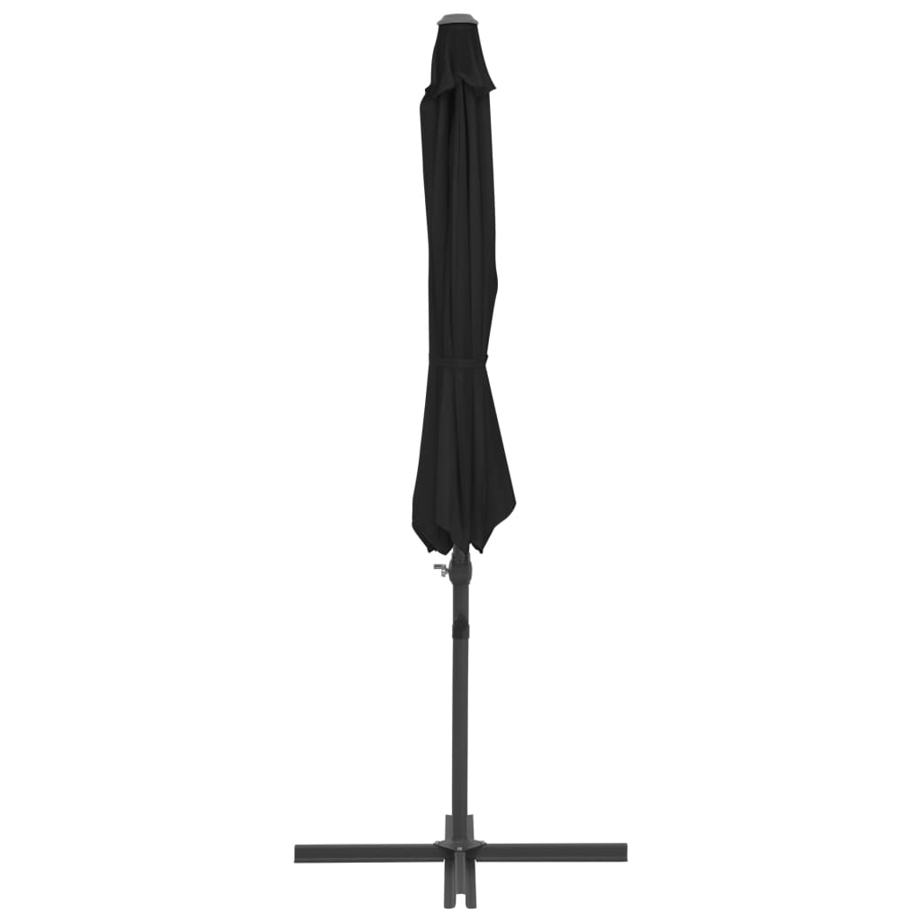 vidaXL Umbrelă consolă de grădină, stâlp din oțel, negru, 300 cm vidaXL Umbrelă consolă de grădină, stâlp din oțel, negru, 300 cm