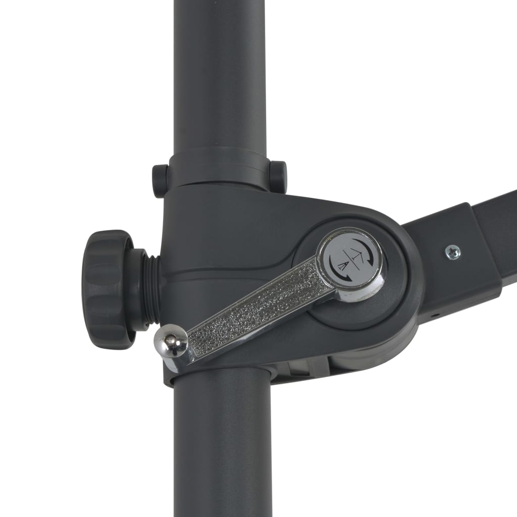 vidaXL Umbrelă consolă de grădină, stâlp din oțel, negru, 300 cm vidaXL Umbrelă consolă de grădină, stâlp din oțel, negru, 300 cm