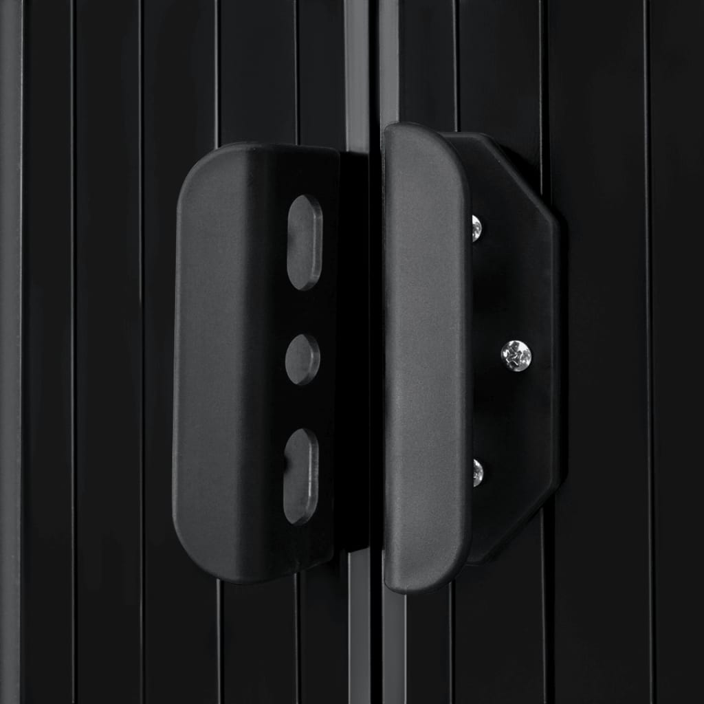 vidaXL Magazie depozitare grădină antracit 204x132x186 cm oțel