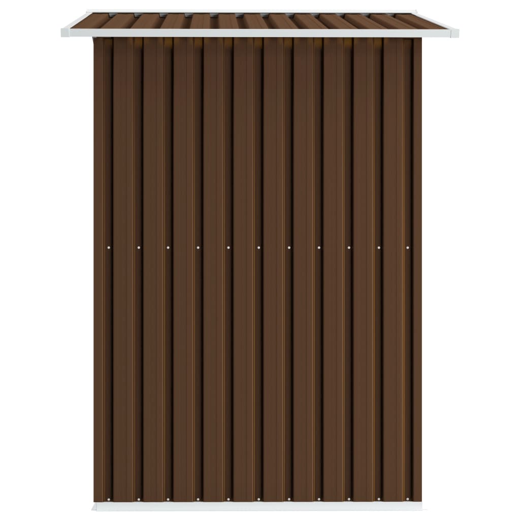 vidaXL Magazie de grădină, maro, 204 x 132 x 186 cm, oțel vidaXL Magazie de grădină, maro, 204 x 132 x 186 cm, oțel