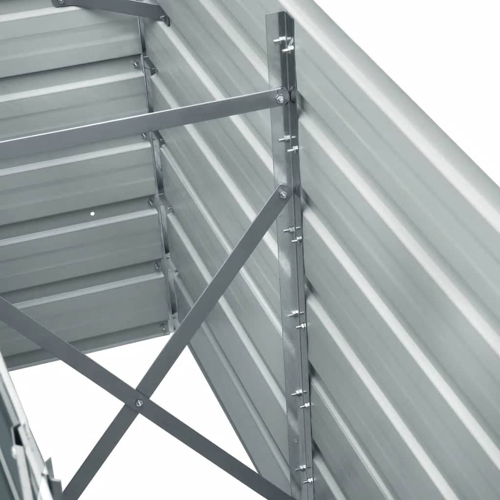 vidaXL Strat înălțat de grădină antracit 240x40x77 cm oțel galvanizat vidaXL Strat înălțat de grădină antracit 240x40x77 cm oțel galvanizat