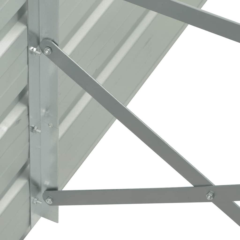 vidaXL Strat înălțat de grădină antracit 600x80x45 cm oțel galvanizat