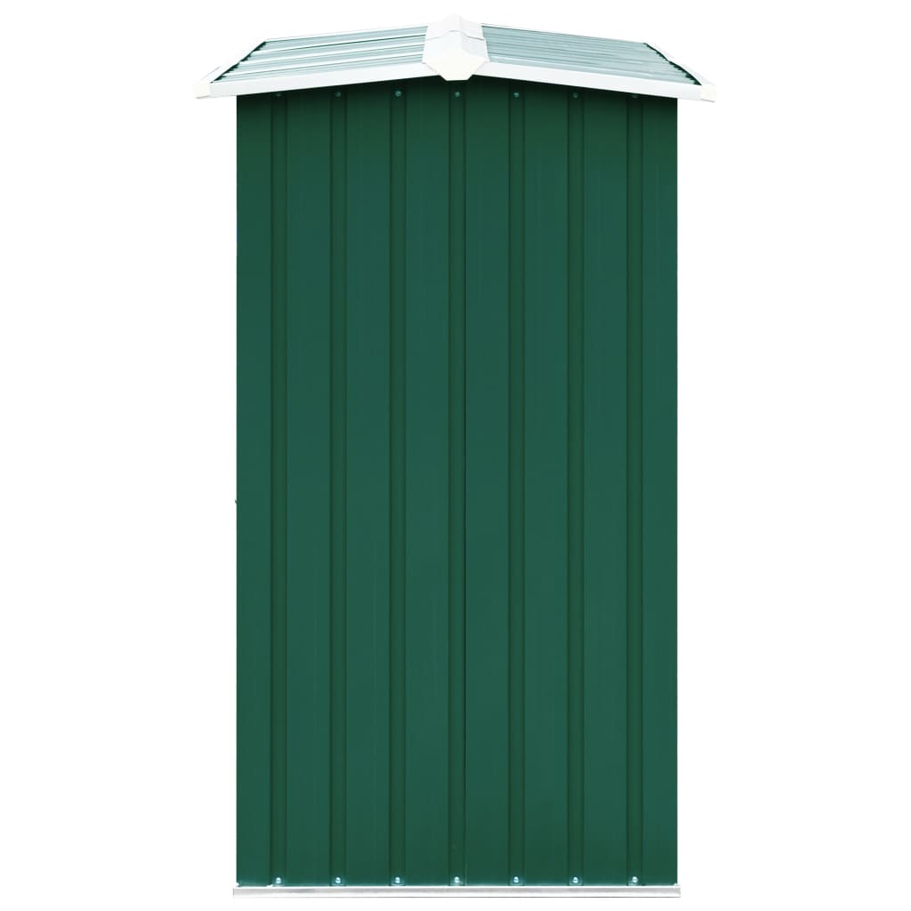 vidaXL Șopron depozitare lemne, verde, 172x91x154 cm, oțel galvanizat vidaXL Șopron depozitare lemne, verde, 172x91x154 cm, oțel galvanizat