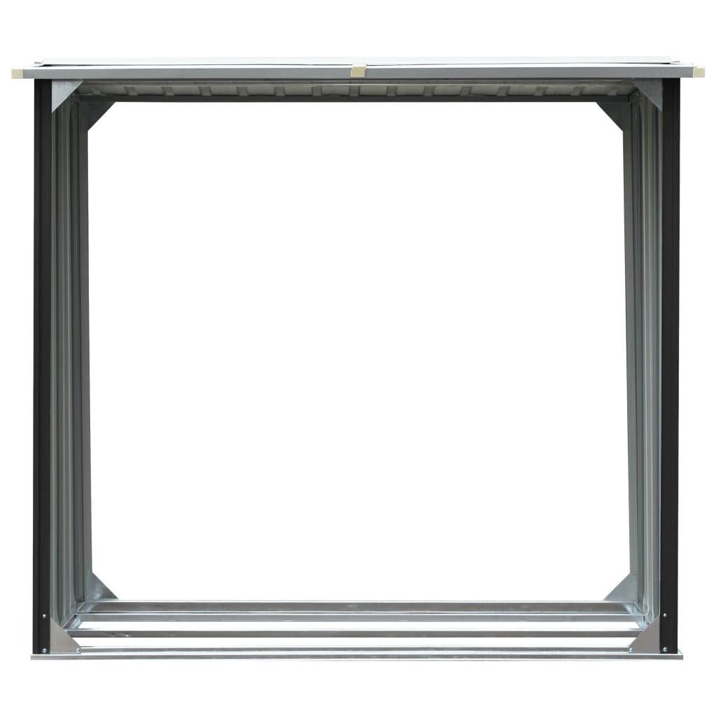 vidaXL Șopron depozitare lemne antracit 172x91x154 cm oțel galvanizat vidaXL Șopron depozitare lemne antracit 172x91x154 cm oțel galvanizat