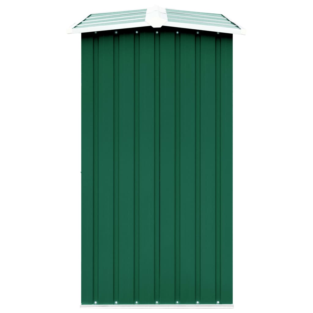 vidaXL Șopron depozitare lemne, verde, 330x92x153 cm, oțel galvanizat vidaXL Șopron depozitare lemne, verde, 330x92x153 cm, oțel galvanizat
