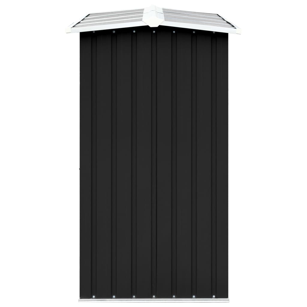 vidaXL Șopron depozitare lemne antracit, 330x92x153 cm oțel galvanizat vidaXL Șopron depozitare lemne antracit, 330x92x153 cm oțel galvanizat
