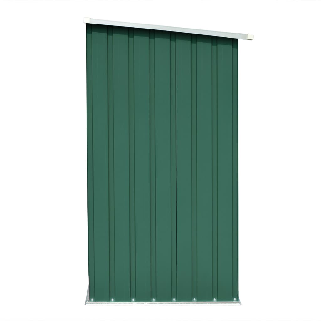 vidaXL Șopron de lemne grădină, verde, 163x83x154 cm, oțel galvanizat vidaXL Șopron de lemne grădină, verde, 163x83x154 cm, oțel galvanizat