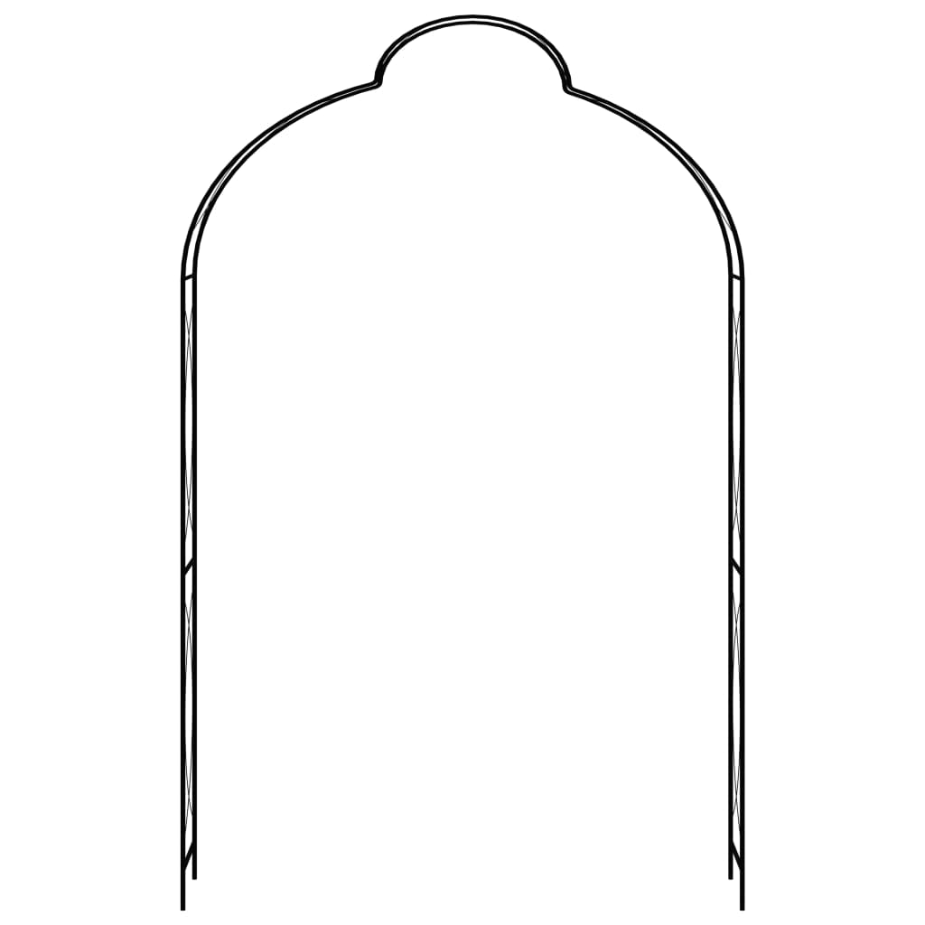 vidaXL Arcadă de grădină, negru, 150 x 34 x 240 cm, fier vidaXL Arcadă de grădină, negru, 150 x 34 x 240 cm, fier