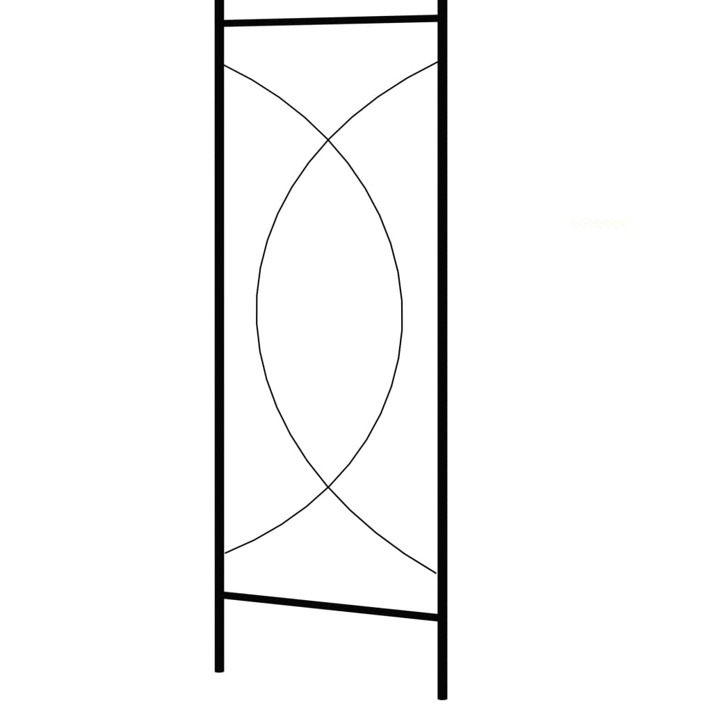 vidaXL Arcadă de grădină, negru, 150 x 34 x 240 cm, fier vidaXL Arcadă de grădină, negru, 150 x 34 x 240 cm, fier