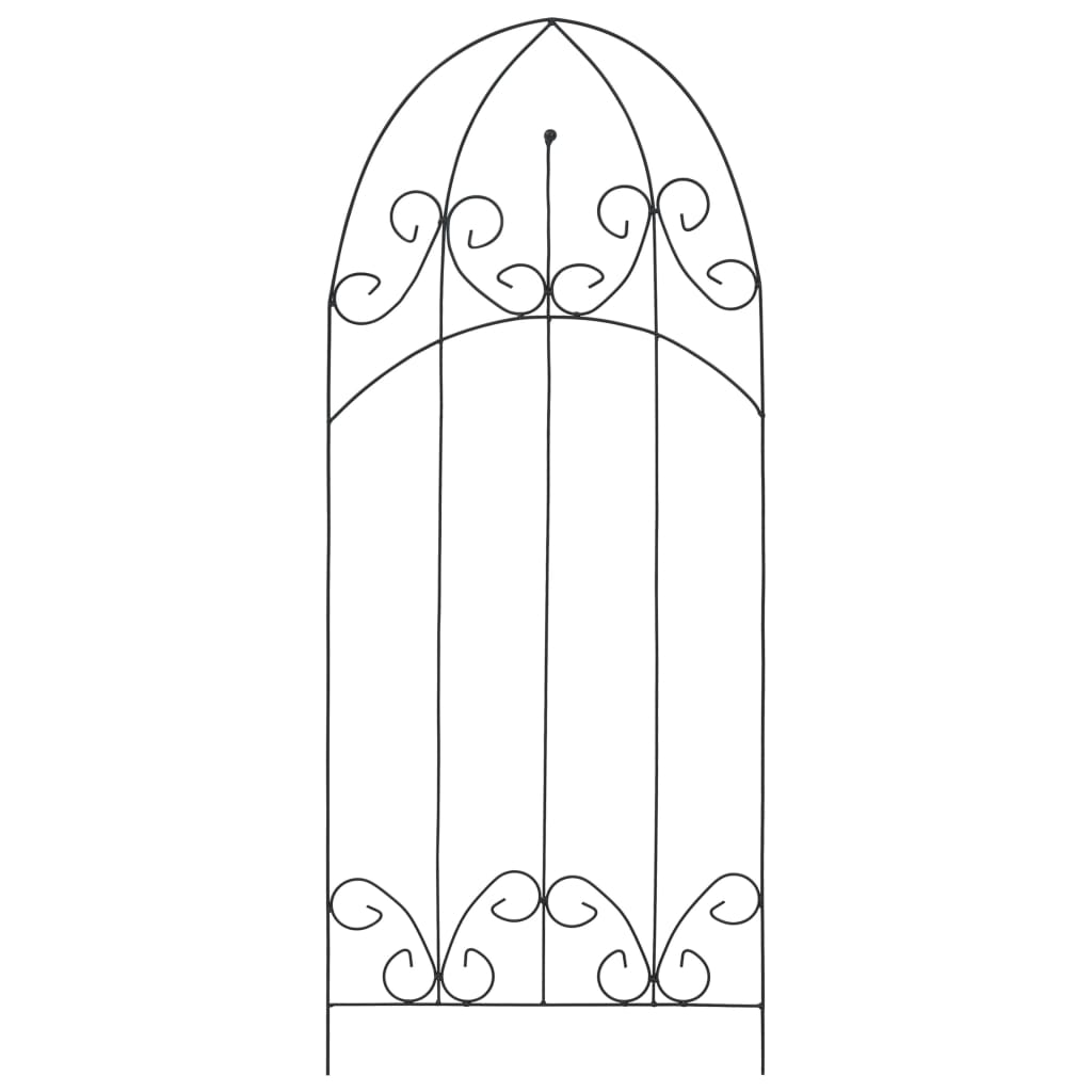 vidaXL Suporturi plante cățărătoare, 3 buc., negru, 40 x 100 cm, fier vidaXL Suporturi plante cățărătoare, 3 buc., negru, 40 x 100 cm, fier