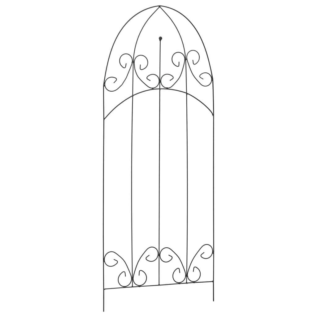 vidaXL Suporturi plante cățărătoare, 3 buc., negru, 40 x 100 cm, fier vidaXL Suporturi plante cățărătoare, 3 buc., negru, 40 x 100 cm, fier