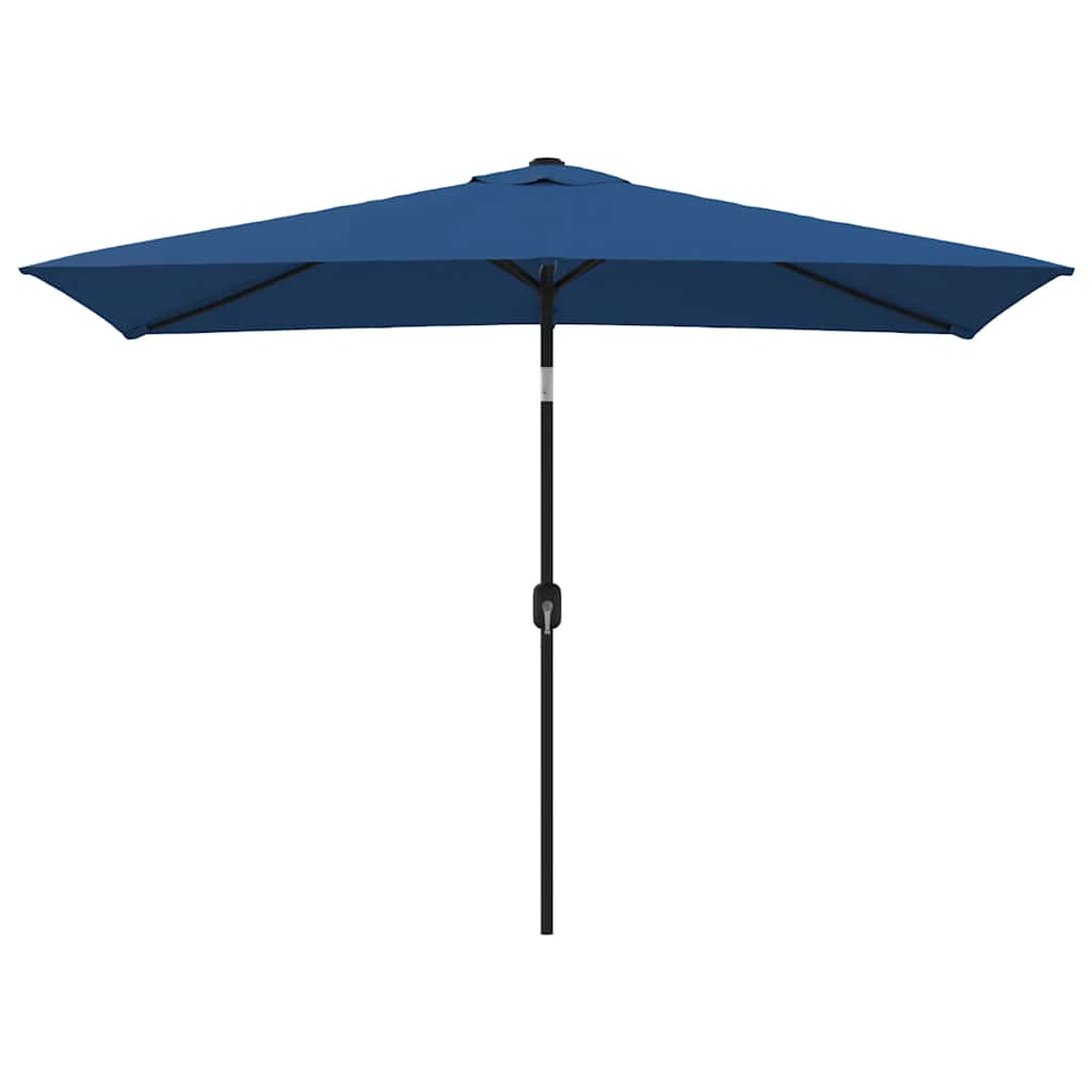 vidaXL Umbrelă de soare cu stâlp metalic, albastru azur, 300x200 cm vidaXL Umbrelă de soare cu stâlp metalic, albastru azur, 300x200 cm