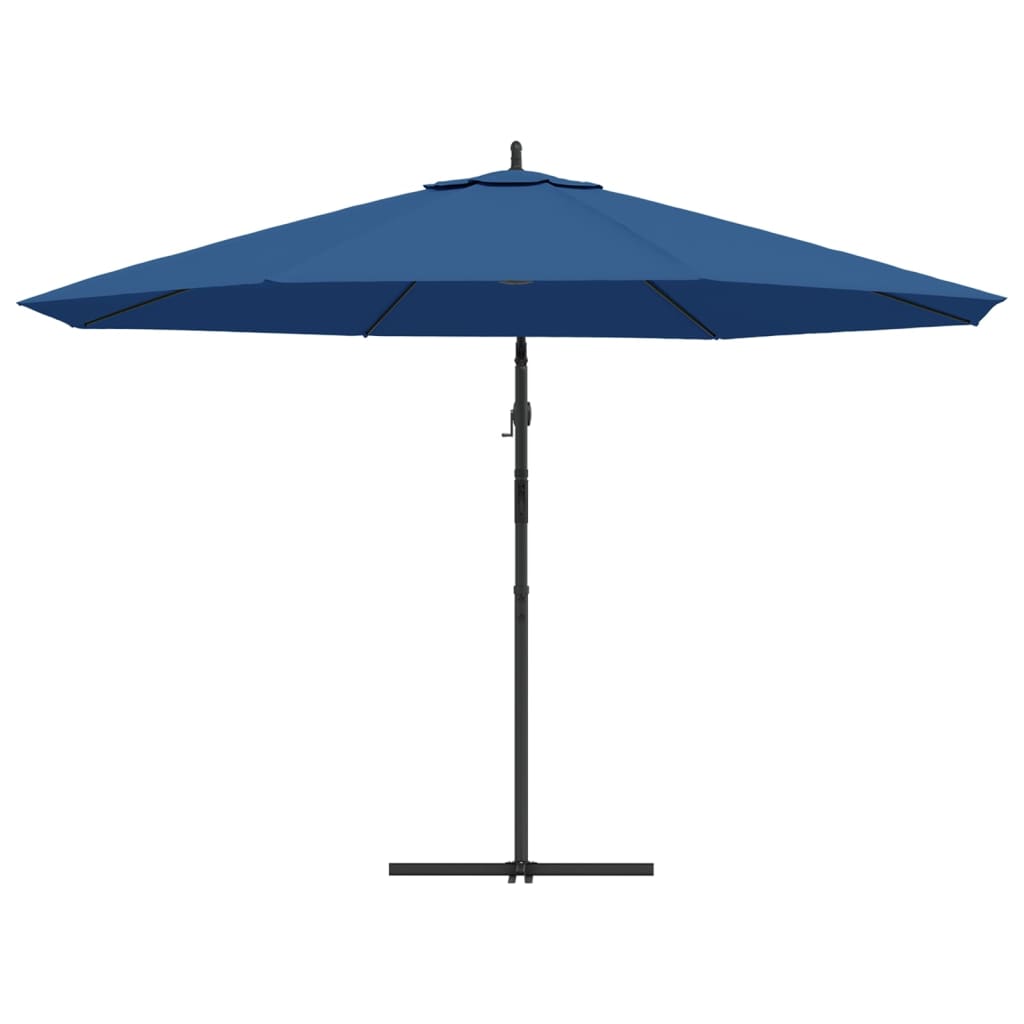 vidaXL Umbrelă consolă de grădină, stâlp din aluminiu, albastru 350 cm vidaXL Umbrelă consolă de grădină, stâlp din aluminiu, albastru 350 cm
