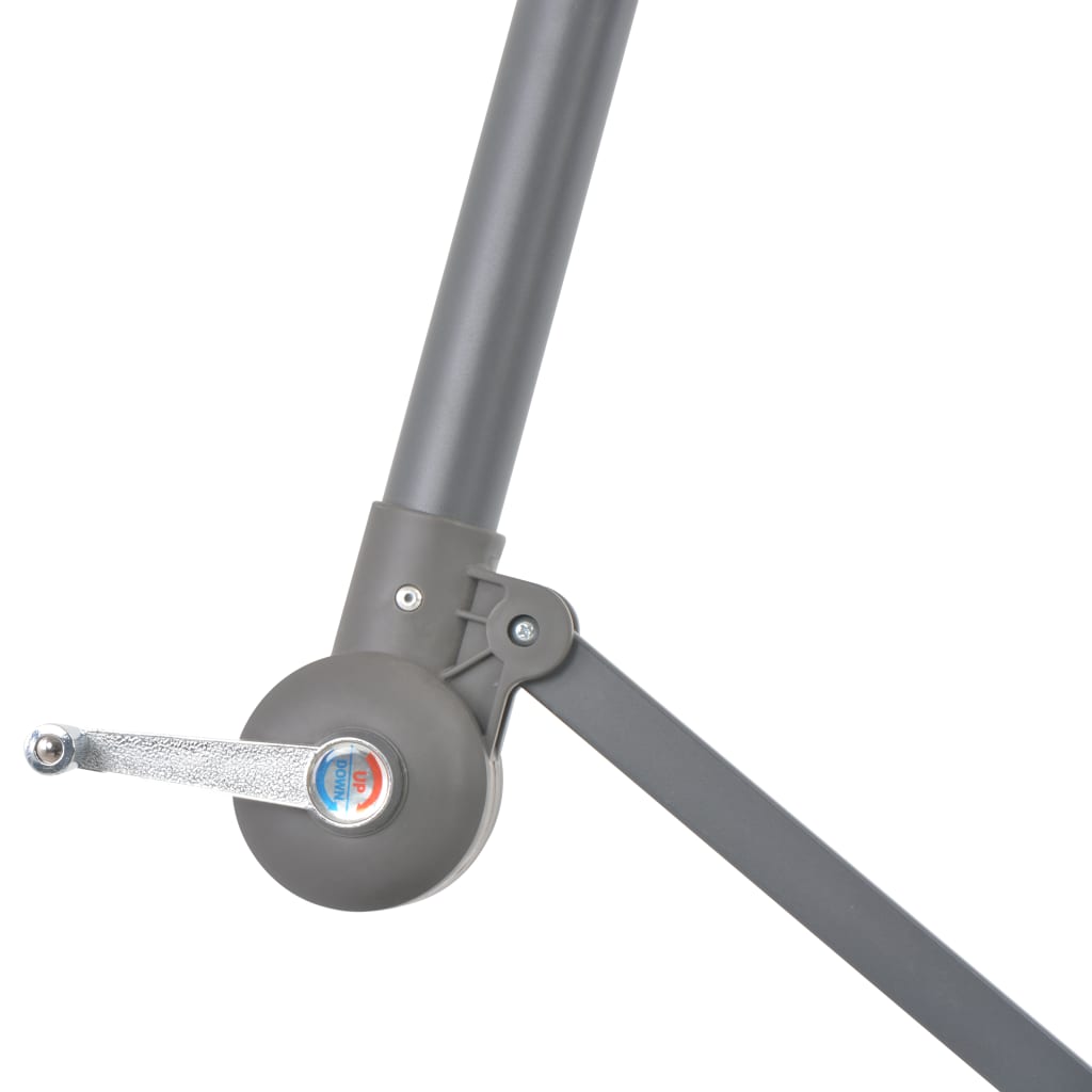 vidaXL Umbrelă consolă de grădină cu stâlp din aluminiu, negru, 300 cm vidaXL Umbrelă consolă de grădină cu stâlp din aluminiu, negru, 300 cm