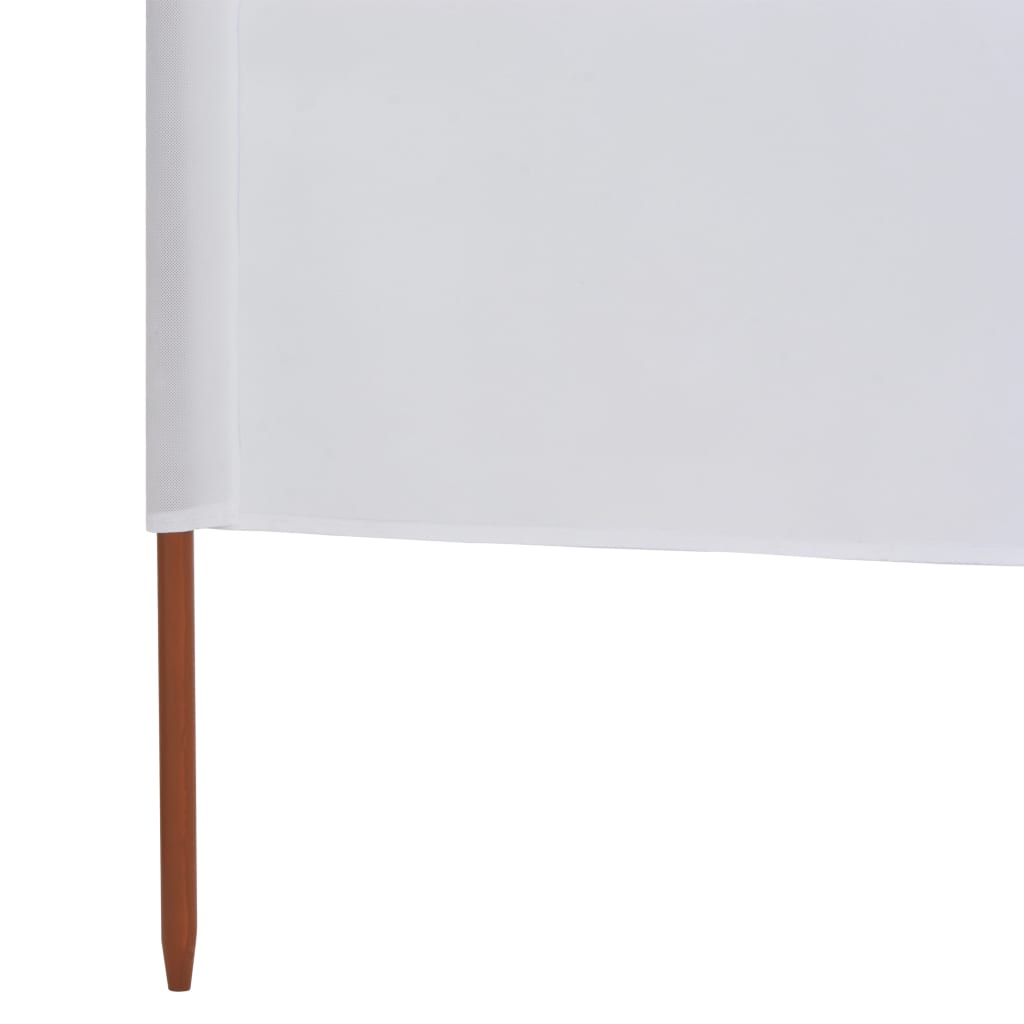 vidaXL Paravan anti-vânt cu 3 panouri, nisipiu, 400 x 160 cm, textil