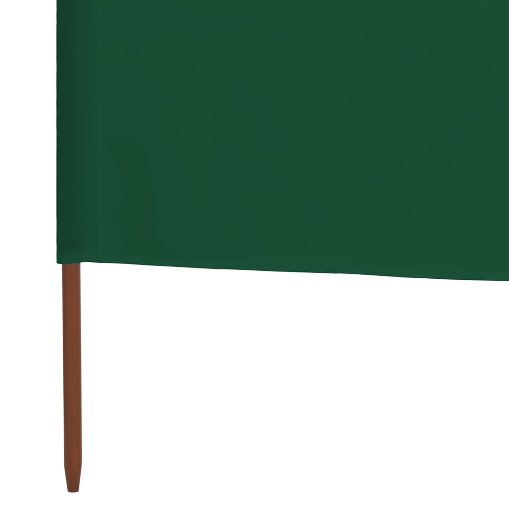 vidaXL Paravan anti-vânt cu 3 panouri, verde, 400 x 160 cm, textil vidaXL Paravan anti-vânt cu 3 panouri, verde, 400 x 160 cm, textil