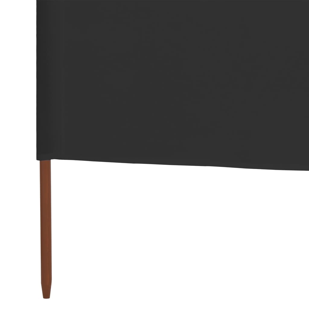 vidaXL Paravan anti-vânt cu 3 panouri, antracit, 400 x 160 cm, textil