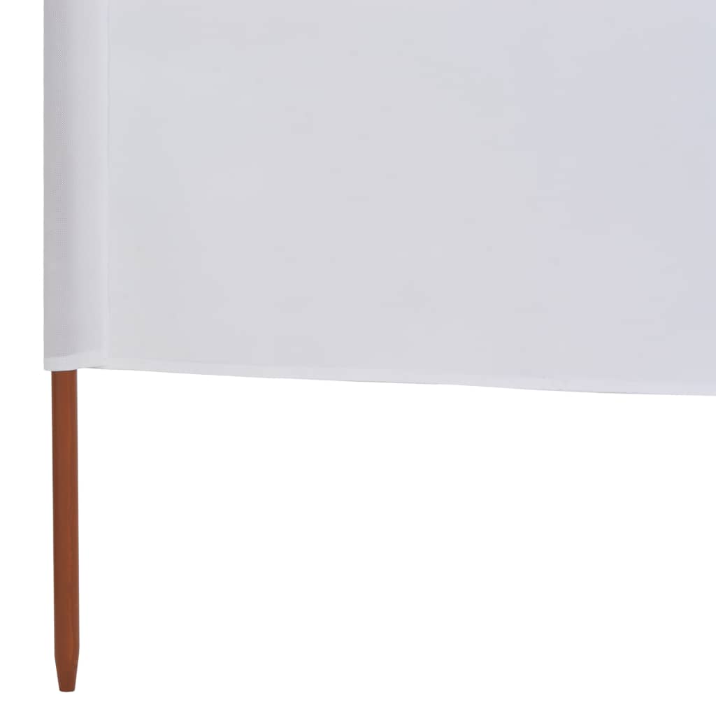 vidaXL Paravan anti-vânt cu 6 panouri, alb nisipiu, 800x160 cm textil vidaXL Paravan anti-vânt cu 6 panouri, alb nisipiu, 800x160 cm textil
