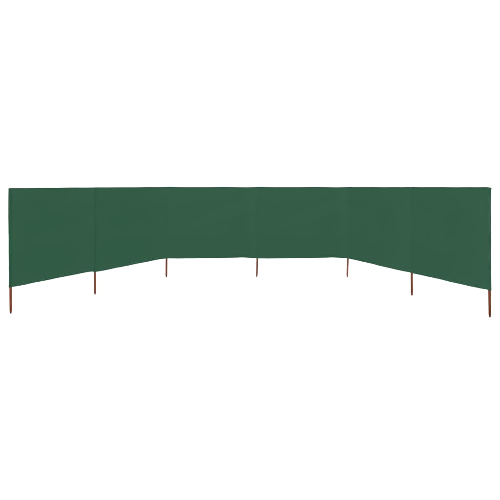 vidaXL Paravan anti-vânt cu 6 panouri, verde, 800 x 160 cm, textil vidaXL Paravan anti-vânt cu 6 panouri, verde, 800 x 160 cm, textil