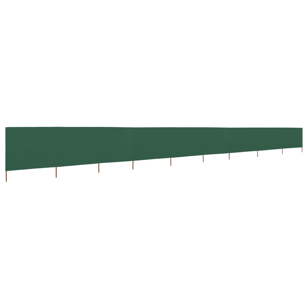 vidaXL Paravan anti-vânt cu 9 panouri, verde, 1200 x 80 cm, textil vidaXL Paravan anti-vânt cu 9 panouri, verde, 1200 x 80 cm, textil