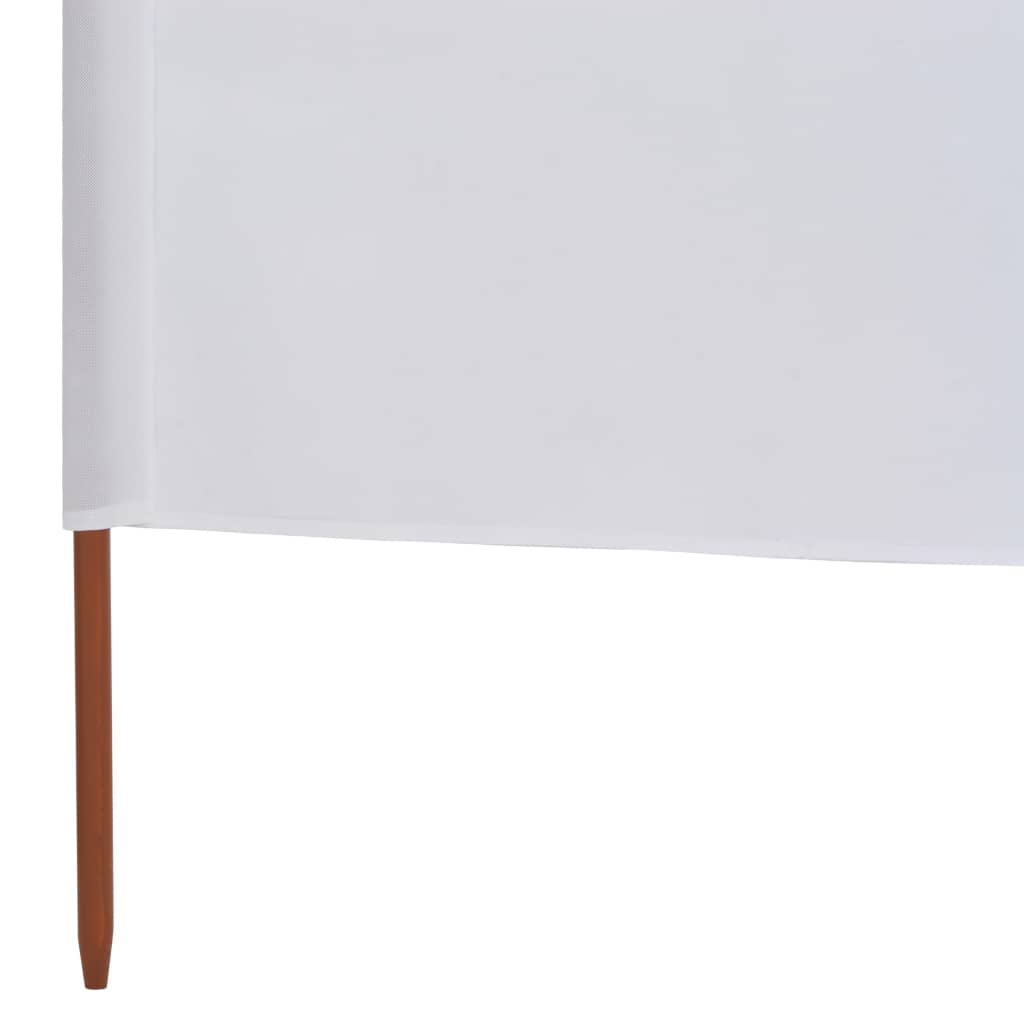 vidaXL Paravan anti-vânt cu 9 panouri, alb nisipiu 1200x160 cm textil vidaXL Paravan anti-vânt cu 9 panouri, alb nisipiu 1200x160 cm textil