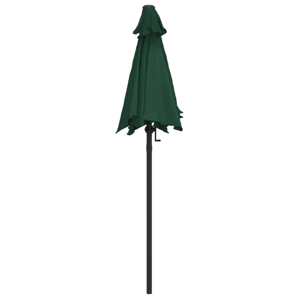 vidaXL Umbrelă de soare, verde, 200 x 224 cm, aluminiu vidaXL Umbrelă de soare, verde, 200 x 224 cm, aluminiu