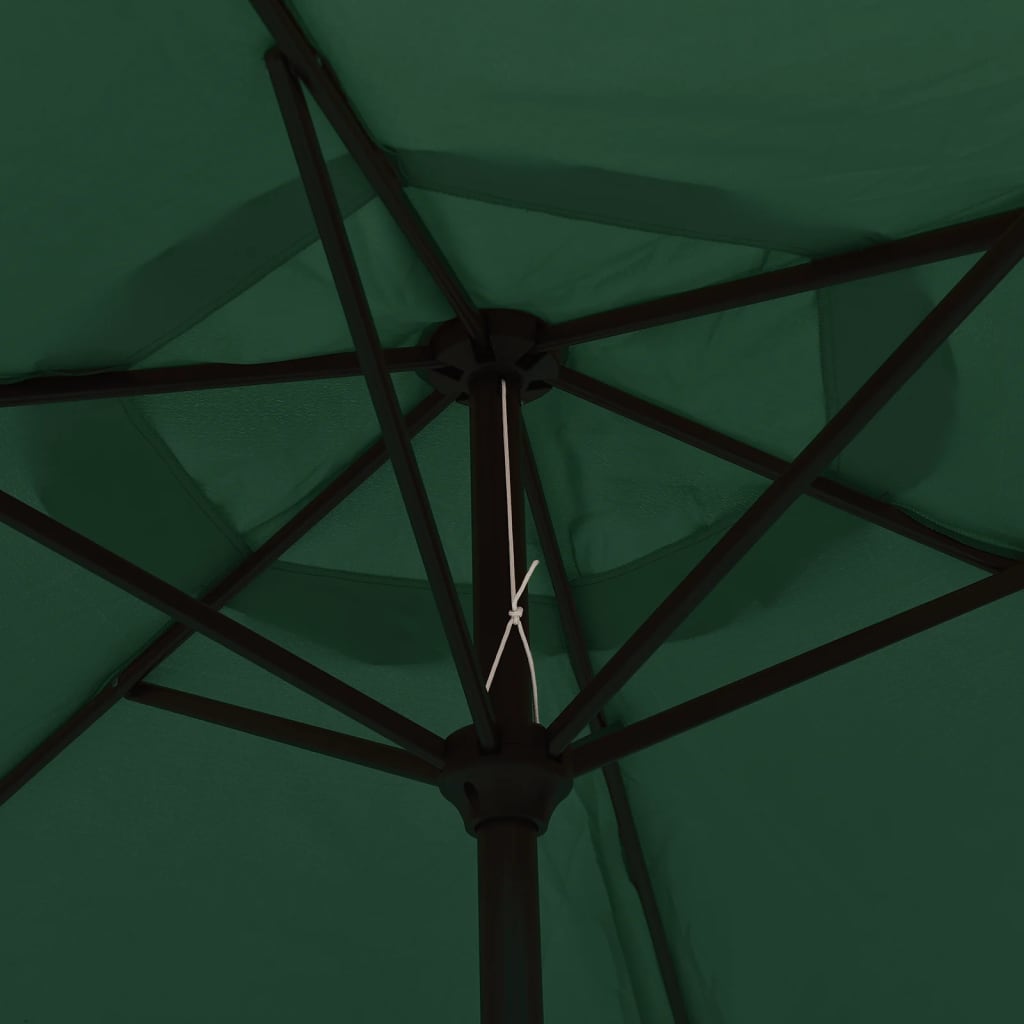 vidaXL Umbrelă de soare, verde, 200 x 224 cm, aluminiu vidaXL Umbrelă de soare, verde, 200 x 224 cm, aluminiu