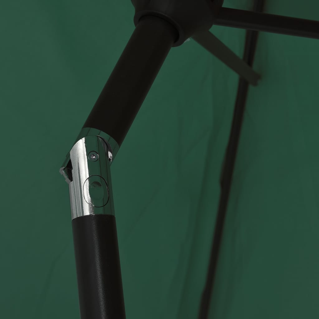 vidaXL Umbrelă de soare, verde, 200 x 224 cm, aluminiu vidaXL Umbrelă de soare, verde, 200 x 224 cm, aluminiu
