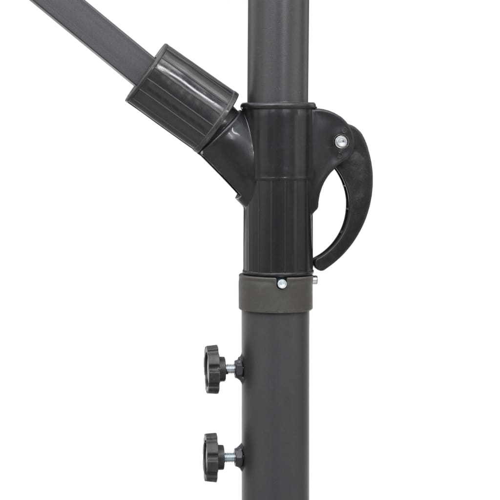 vidaXL Umbrelă de soare suspendată, verde, 3 m, stâlp de aluminiu vidaXL Umbrelă de soare suspendată, verde, 3 m, stâlp de aluminiu