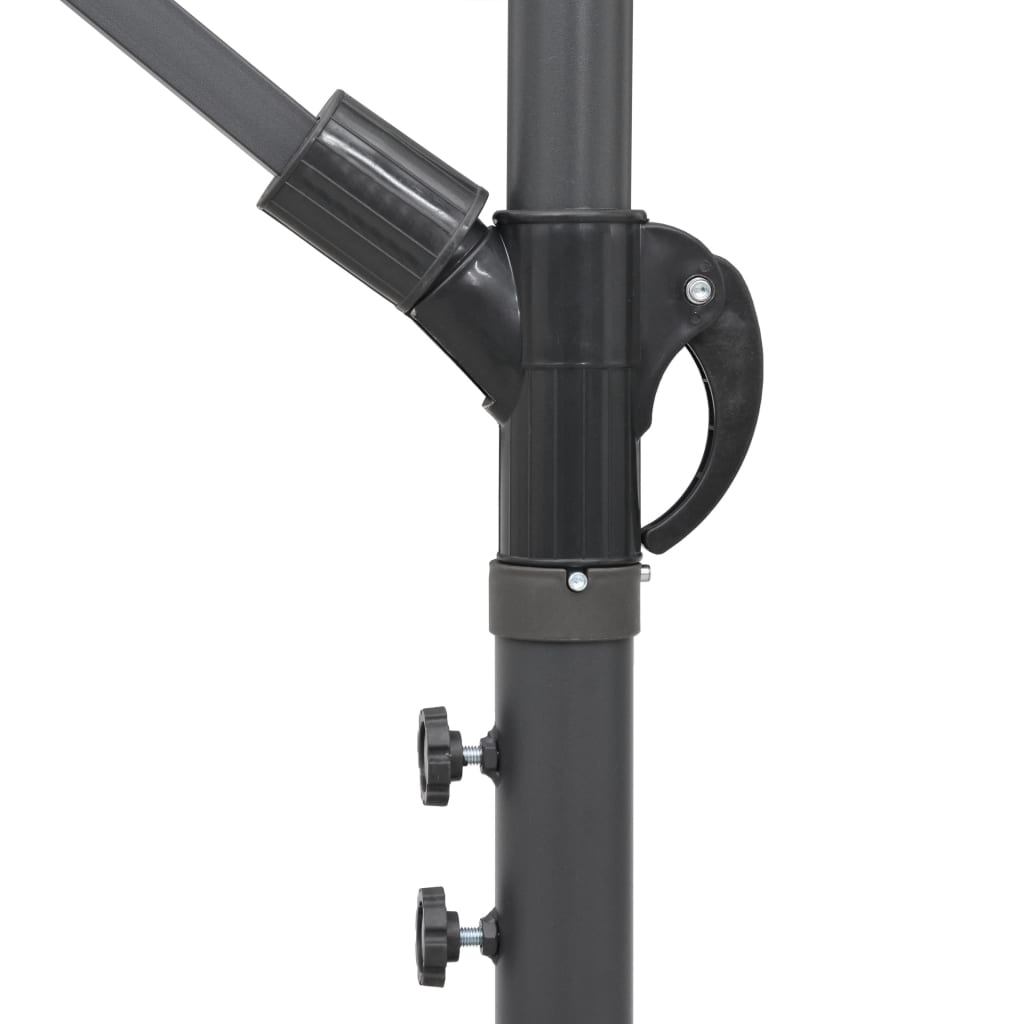 vidaXL Umbrelă de soare suspendată, vișiniu, 3 m, stâlp de aluminiu vidaXL Umbrelă de soare suspendată, vișiniu, 3 m, stâlp de aluminiu