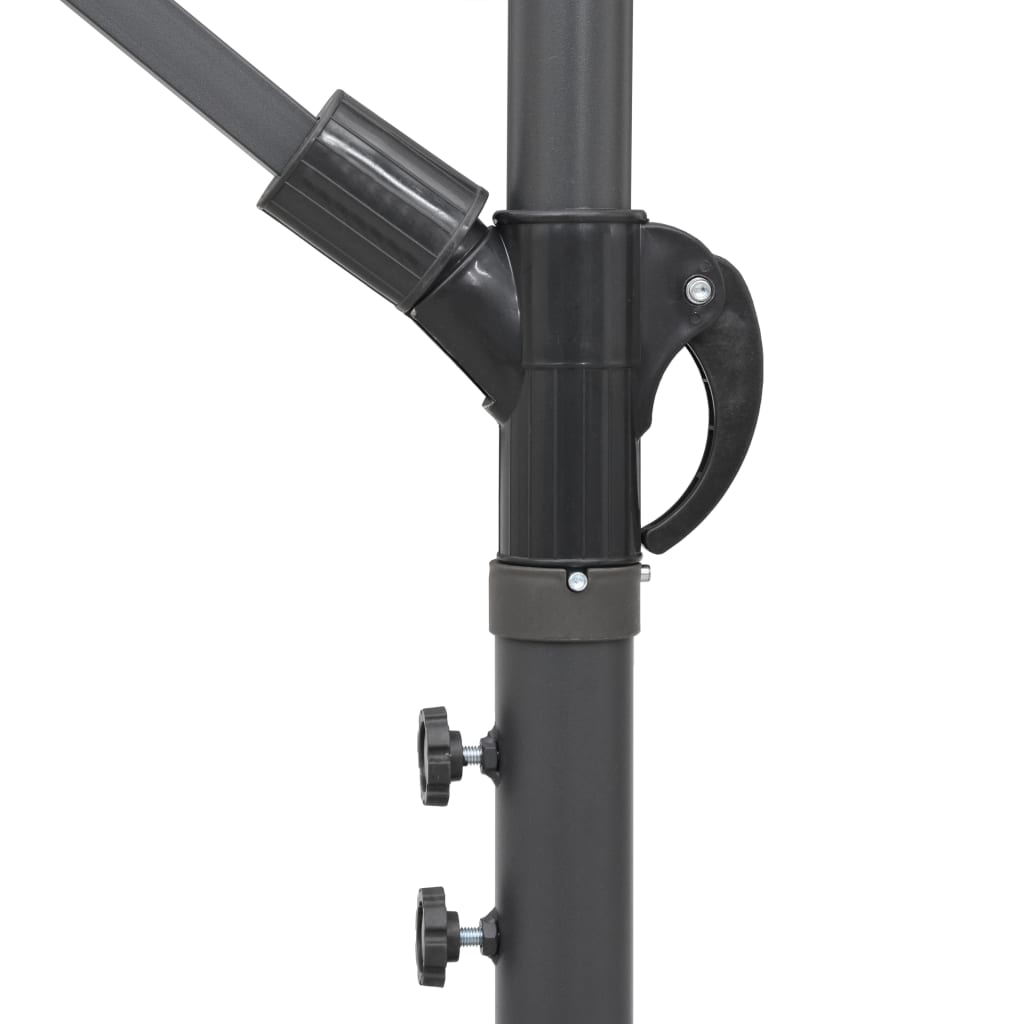 vidaXL Umbrelă de soare suspendată, cărămiziu, 3 m, stâlp de aluminiu vidaXL Umbrelă de soare suspendată, cărămiziu, 3 m, stâlp de aluminiu