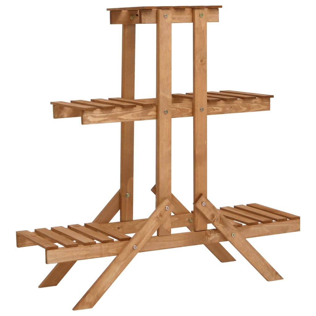 vidaXL Suport jardinieră, 83 x 25 x 83 cm, lemn de brad vidaXL Suport jardinieră, 83 x 25 x 83 cm, lemn de brad